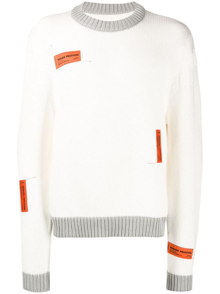 Heron Preston Contrast Details Jumper - White