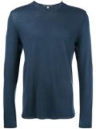 John Varvatos Crew Neck Jumper, Men's, Size: Medium, Blue, Merino