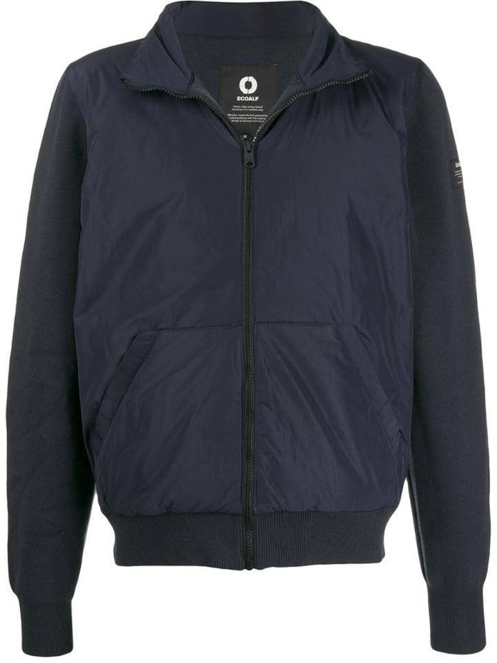 Ecoalf Jersey-panelled Jacket - Blue