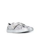 Cesare Paciotti 4us Kids Teen 4us Touch Strap Sneakers - Grey