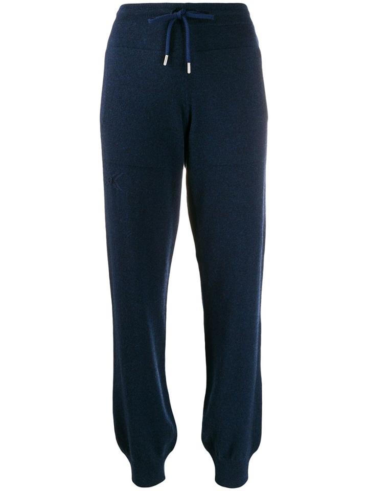 Barrie Knitted Joggers - Blue