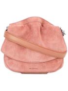 Jil Sander 'micro Ridge' Shoulder Bag - Pink & Purple