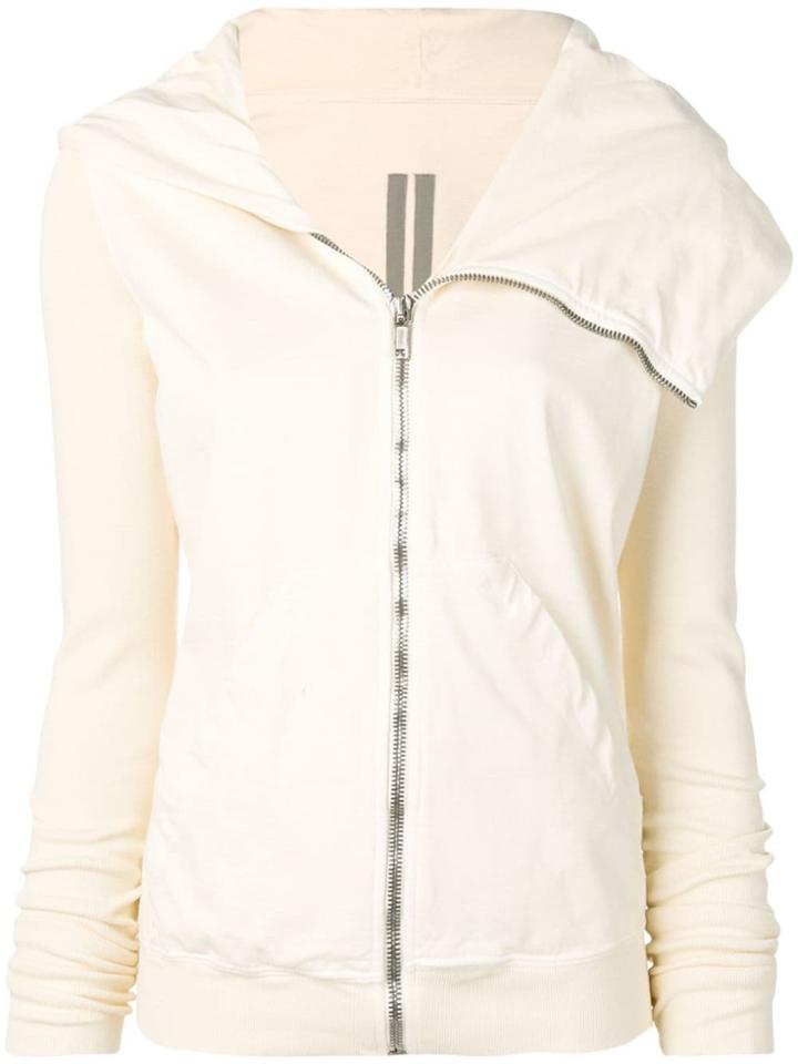 Rick Owens Drkshdw Asymmetric Zipped Hoodie - Neutrals