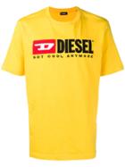 Diesel Logo Print T-shirt - Yellow