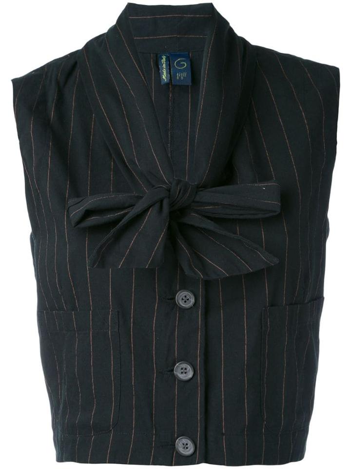 Romeo Gigli Pre-owned 1990's Cropped Waistcoat - Black