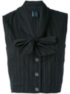 Romeo Gigli Pre-owned 1990's Cropped Waistcoat - Black