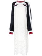 Lace Embroidery Sukajan Dress - Women - Cotton/nylon/rayon - One Size, White, Cotton/nylon/rayon, Maison Mihara Yasuhiro