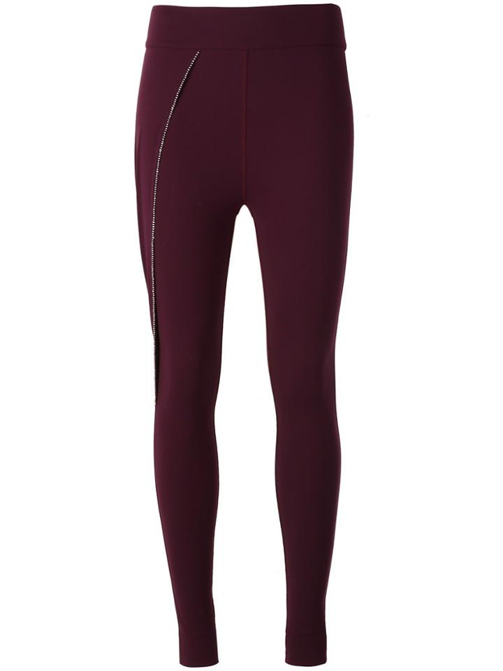 No Ka' Oi Embellished Detail Leggings - Pink & Purple