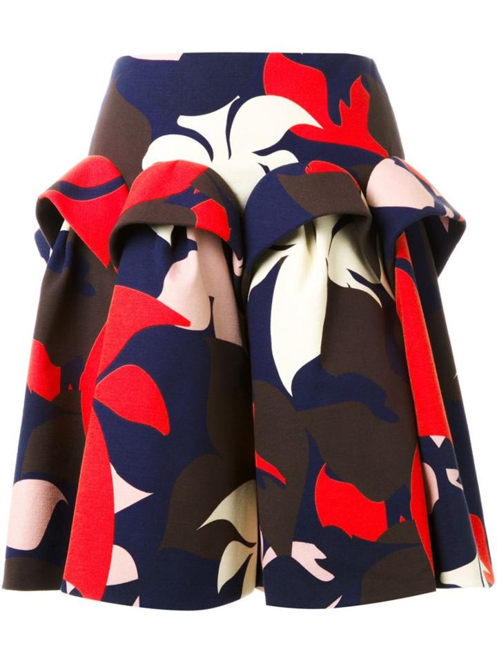 Delpozo Floral Print Skirt