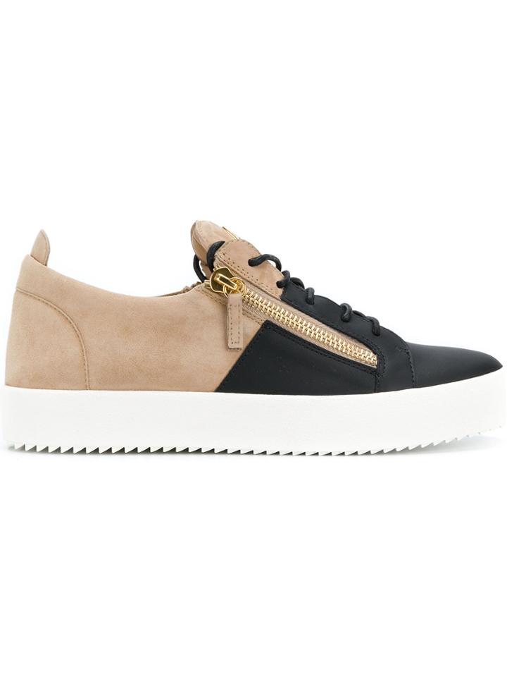 Giuseppe Zanotti Design Double Low Top Sneakers - Nude & Neutrals