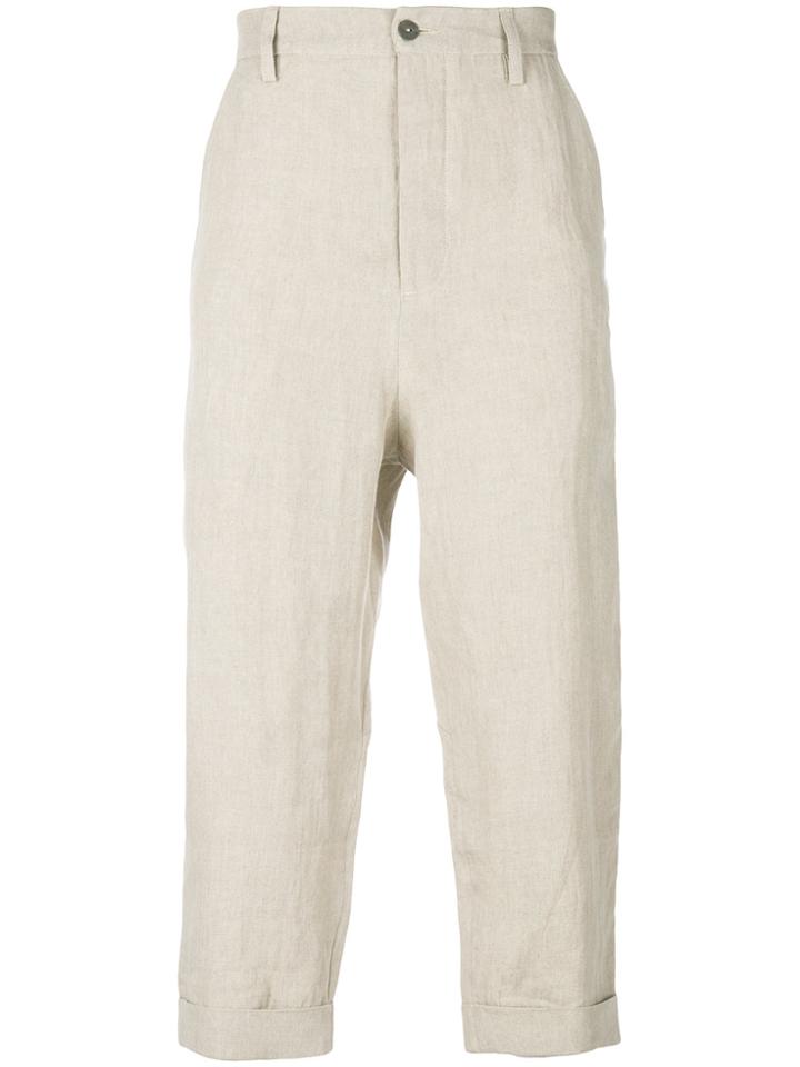 Andrea Ya'aqov Cropped Trousers - Nude & Neutrals