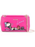 Love Moschino - Chain Detail Shoulder Bag - Women - Polyurethane - One Size, Pink, Polyurethane
