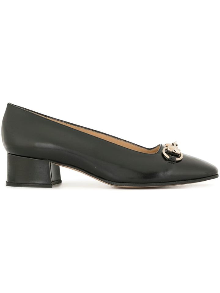 Gucci Vintage Horsebit Detail Pumps - Black