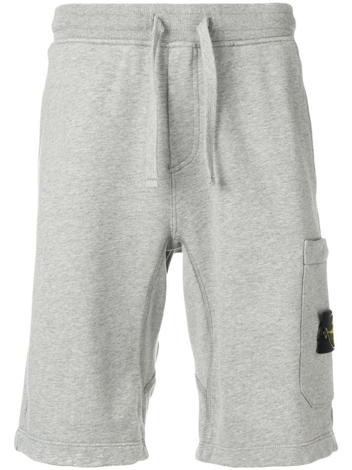 Stone Island Drawstring Waist Shorts - Grey