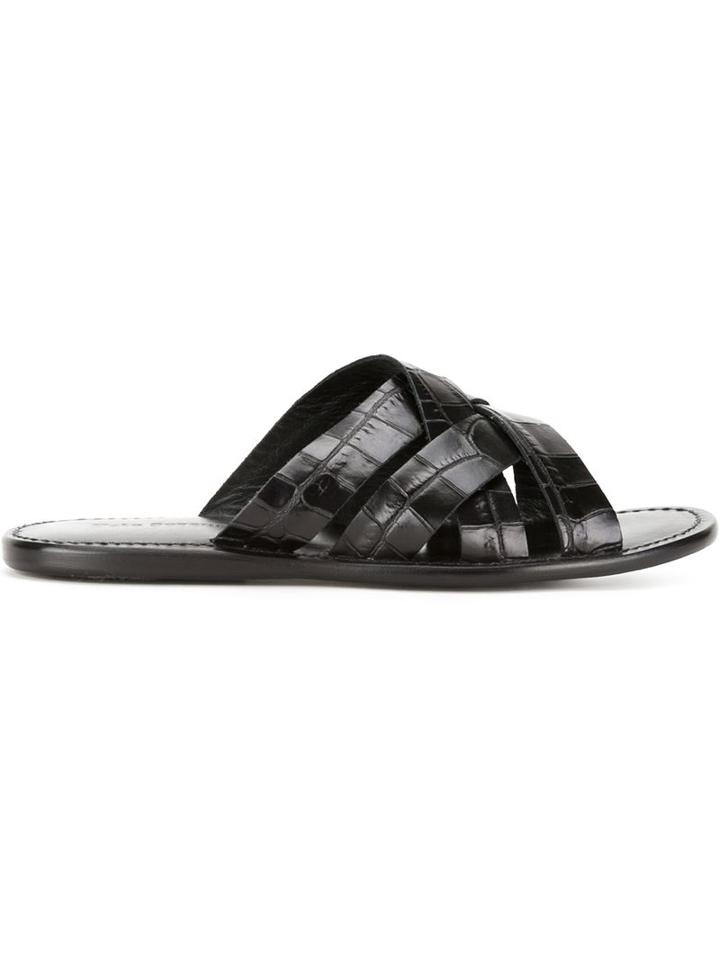 Pete Sorensen Crisscross Strap Sandals