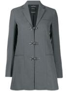 Rokh Duffle Single Breasted Jacket - Grey