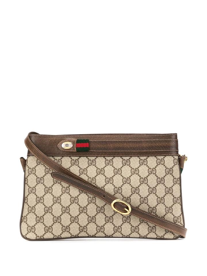 Gucci Pre-owned Gg Supreme Shoulder Bag - Brown