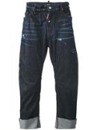 Dsquared2 - Loose Fit Jeans - Men - Cotton/calf Leather/polyester/spandex/elastane - 44, Blue, Cotton/calf Leather/polyester/spandex/elastane