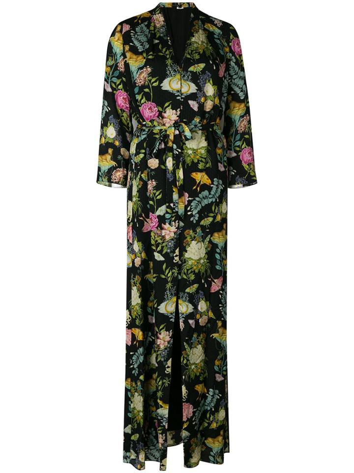 Vilshenko Sylvia Printed Dress - Black