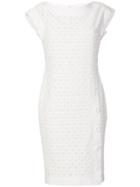 Boutique Moschino Cut-out Detail Pencil Dress - White