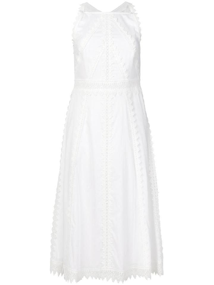 Marc Cain Lace-trimmed Midi Dress - White