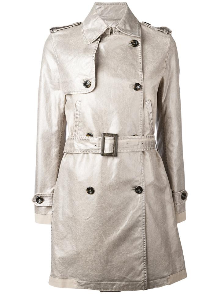 Golden Goose Deluxe Brand Double-breasted Trench Coat - Metallic