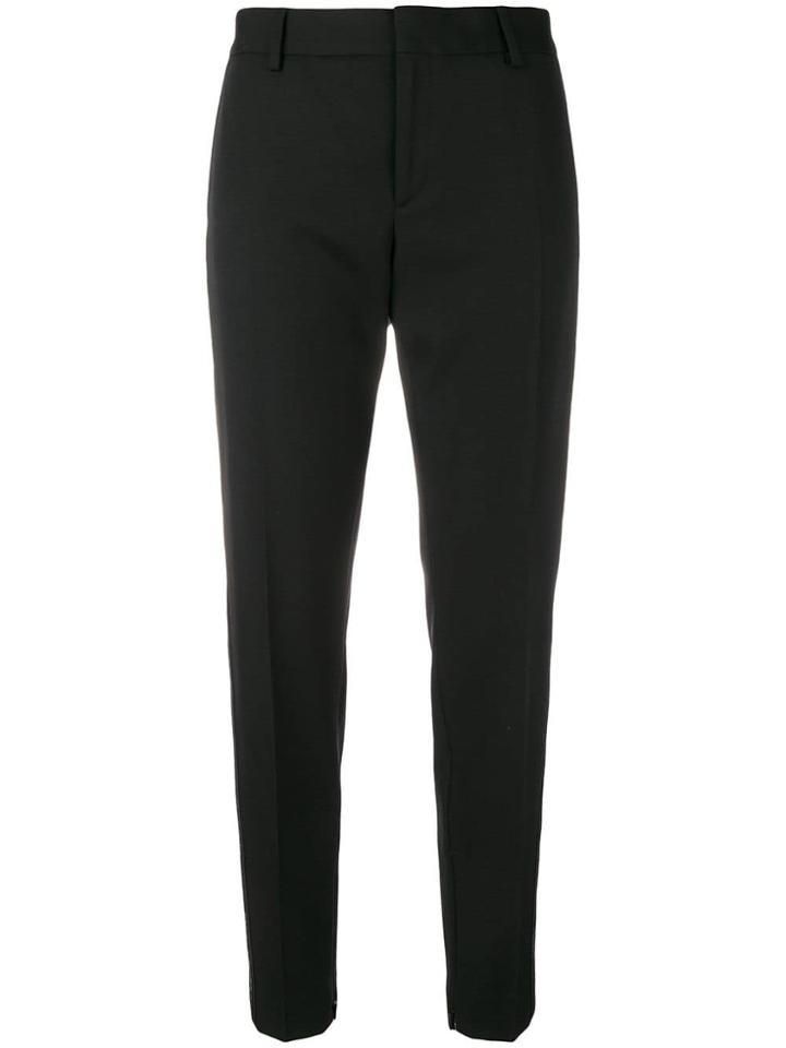 Saint Laurent Stripe Detail Tailored Trousers - Black