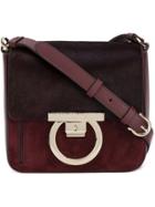 Salvatore Ferragamo Small Lock Flap Bag - Red
