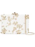 Oscar De La Renta Rogan Box Clutch Bag - White