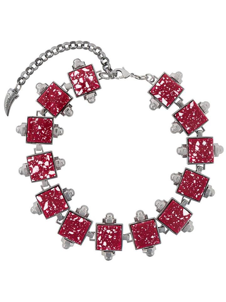 Eshvi Hematite Choker, Women's, Metallic