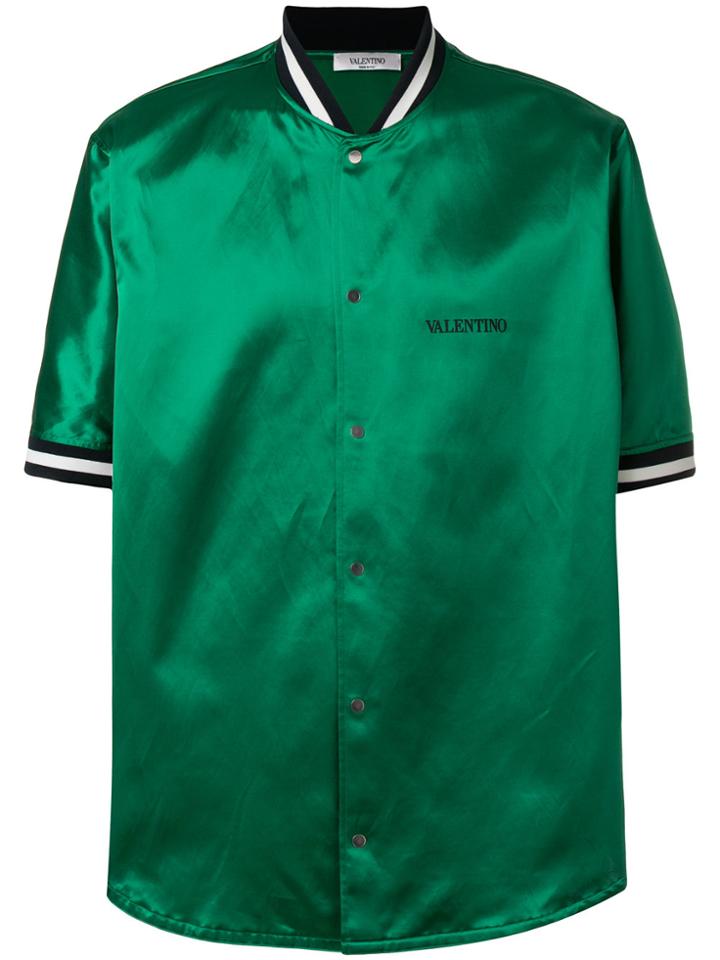 Valentino Satin Bomber Shirt - Unavailable