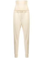 Ann Demeulemeester High-waisted Slim Fit Trousers - Nude & Neutrals