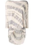 Raquel Allegra - Tie-dye Shredded T-shirt - Women - Cotton/polyester - 2, Nude/neutrals, Cotton/polyester