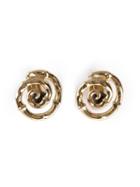 Yves Saint Laurent Vintage Bamboo Spiral Earrings