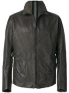 Isaac Sellam Experience Zipped Leather Jacket - Grey