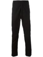 Poème Bohémien Plain Tapered Trousers, Size: 52, Black, Cotton/viscose/linen/flax/spandex/elastane