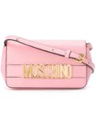 Moschino Logo Crossbody Bag - Pink & Purple