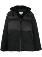 Yves Salomon Hooded Padded Coat - Black