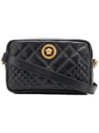 Versace Quilted Cross-body Bag - Black