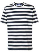 Junya Watanabe Comme Des Garçons - Striped T-shirt - Men - Cotton/polyester - S, White, Cotton/polyester