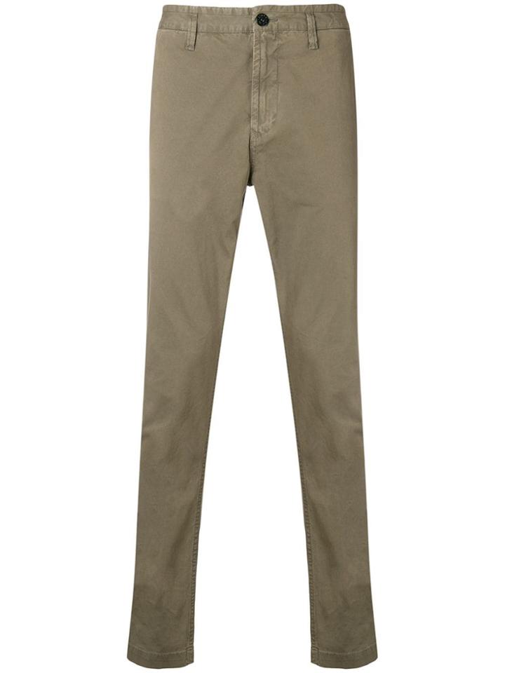 Stone Island Slim Fit Chinos - Green