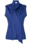 Hermès Pre-owned Pussy Bow Shirt - Blue
