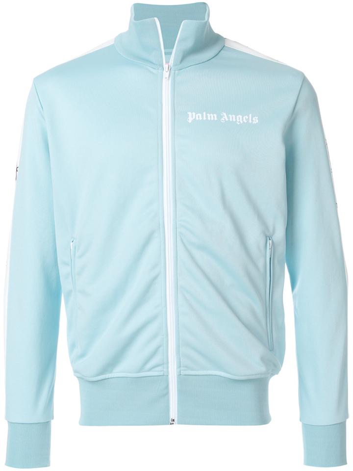 Palm Angels Barbwire-print Track Jacket - Blue