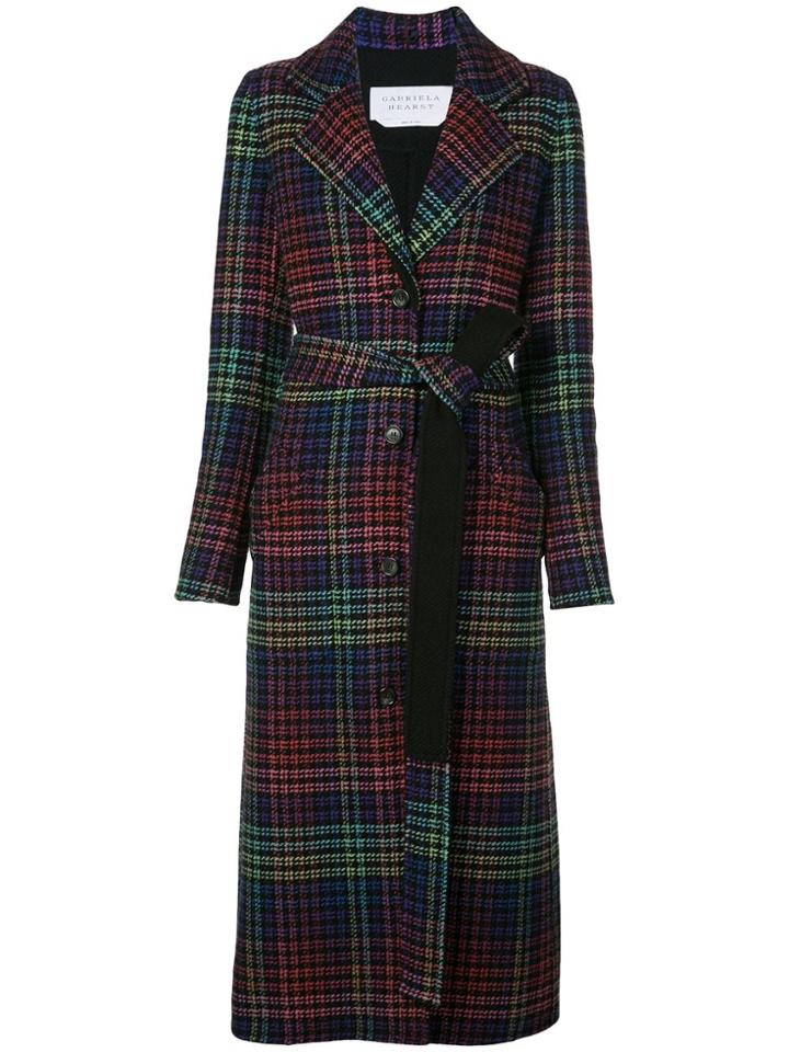Gabriela Hearst Color-spectrum Plaid Coat - Black