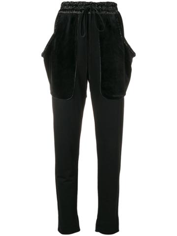 Irina Schrotter Slim-fit Track Trousers - Black