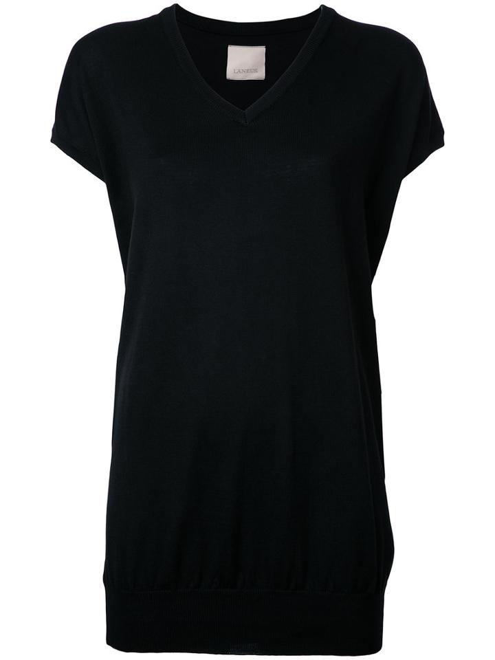 Laneus - Long Knit Top - Women - Viscose - 38, Black, Viscose