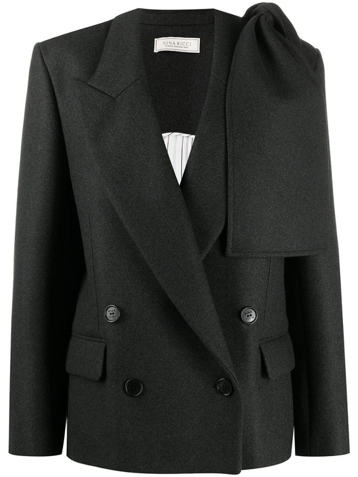 Nina Ricci Cashmere Blend Blazer - Grey