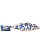 Casadei Bug Embroidered Slippers - Blue