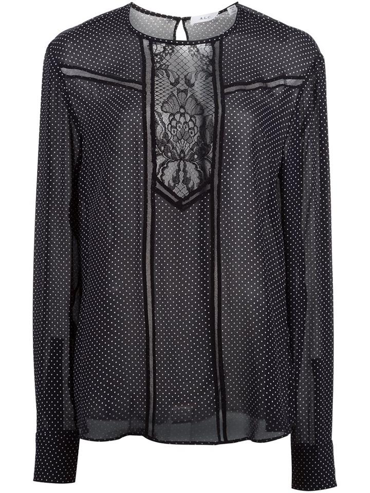 A.l.c. 'jery' Lace Trim Top