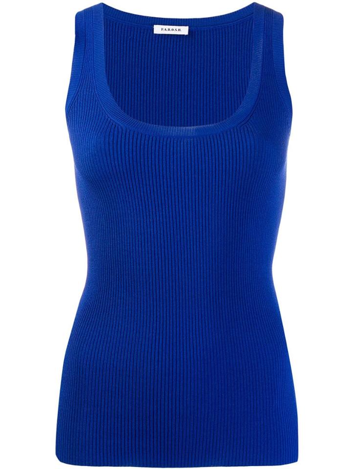 P.a.r.o.s.h. Running Tanks Top - Blue